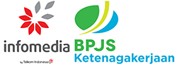 Logo Infomedia and BPJS Ketenagakerjaan